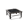 thumbnail image 1 of AZ Patio Heaters 30 Inch Square Outdoor Slate Tile Wood Burning Fire Pit, Black, 1 of 4