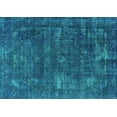 thumbnail image 1 of Ahgly Company Machine Washable Indoor Rectangle Oriental Turquoise Blue Industrial Area Rugs, 5' x 8', 1 of 4