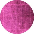 thumbnail image 1 of Ahgly Company Indoor Round Oriental Pink Industrial Area Rugs, 6' Round, 1 of 4