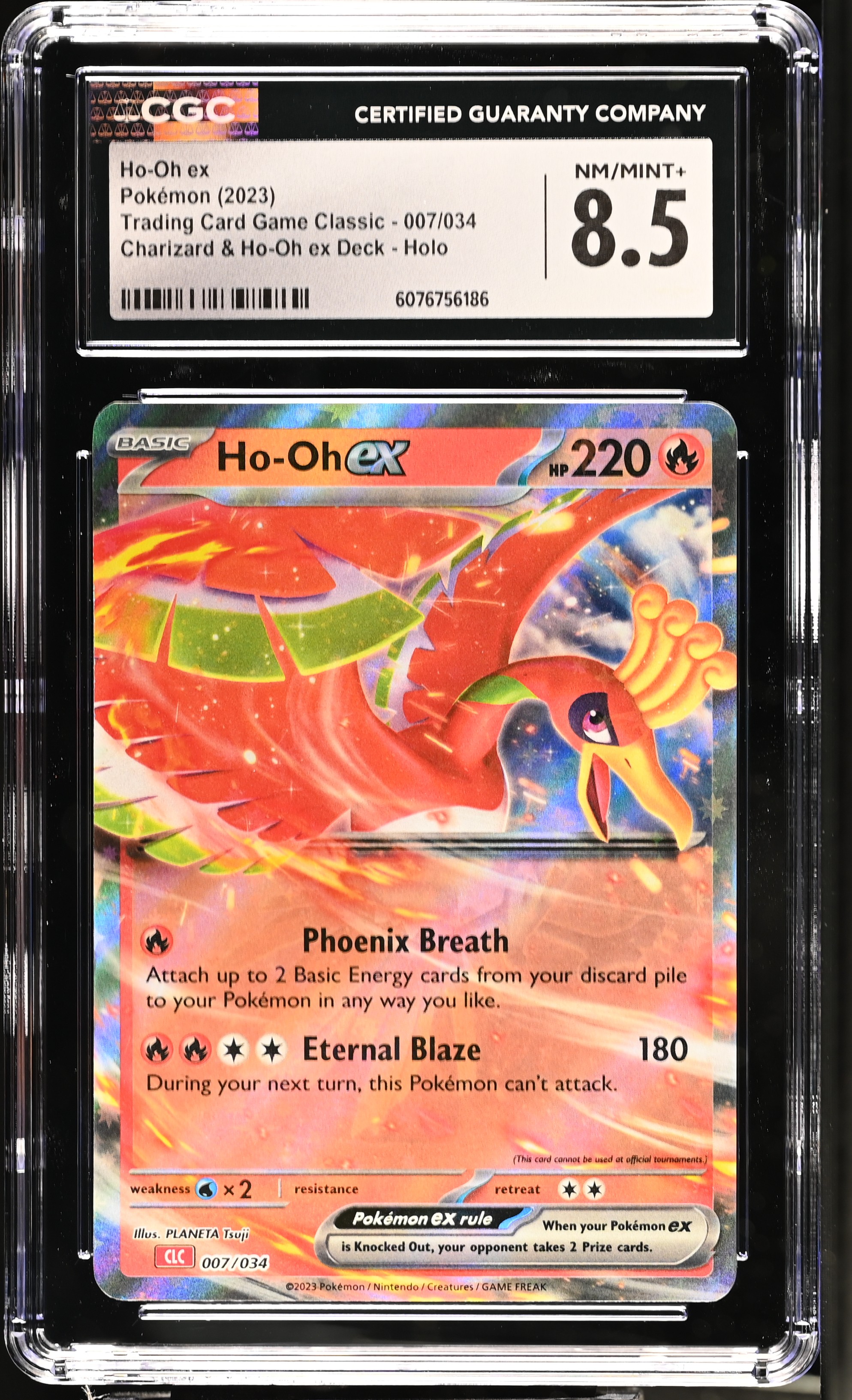 Trading Card Game Classic Ho-Oh ex Foil Classic Collection CGC 8.5 #007/034
