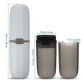 thumbnail image 2 of FONDOTIN 2Pcs Plastic Toothbrush Case for Sealing and Portable Storage, 2 of 6