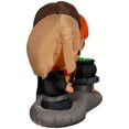 thumbnail image 3 of Gemmy Airblown Inflatable Harry, Ron, and Hermione w/Cauldron Scene WB, 4.5 ft Tall, Black, 3 of 4
