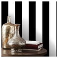 thumbnail image 2 of Norwall Wallcoverings 5.25" SY33937 Stripe Pearl White Black Ebony Wallpaper, 2 of 2