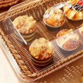 thumbnail image 5 of Basket with Lid,Basket with Lid for Food,Tabletop Food Serving Basket,Woven Picnic Basket,Bread Basket for Serving, 5 of 5