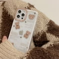 thumbnail image 4 of Cute Cartoon Muppets Bear Clear Soft Phone Case Compatible with iPhone Case (iPhone 15 Pro,Brown), 4 of 6