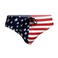 thumbnail image 4 of Toddmomy 1Pack Mens Swimming Briefs Breathable Blue Multi Printed Bikini Briefs Outdoor Surfing, 4 of 8