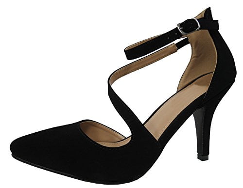 M 8 B US, Gold Cambridge Select Women's Peep Toe Ankle Strappy Platform Chunky Wrapped Heel Sandal 