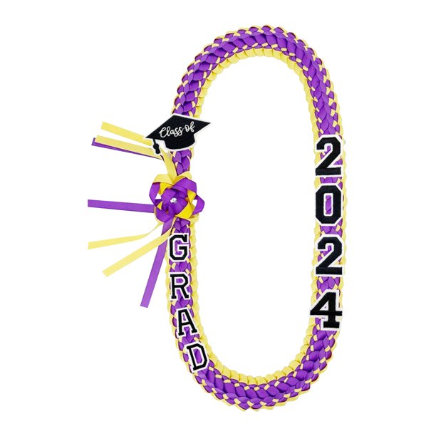 Regalo de graduación con corona, cinta y conjunto de cuerdas de honor multicolor hechas a mano