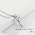 thumbnail image 5 of APSVO Silver Cross Necklace for Men Baseball Pendant Chain Stuff Accessories Items Catholic Religious Christian Birthday Fathers Day Jewelry Gifts Dad Husband Son Boyfriend Teen, 5 of 6