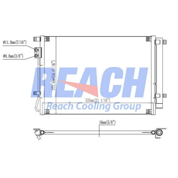 REACH 31-30109 Condenser for 2018-2020 Hyundai Accent