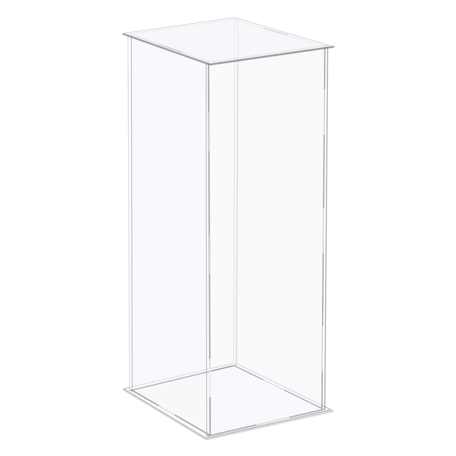 Acrylic Display Case Plastic Box Cube Storage Box Clear Assemble
