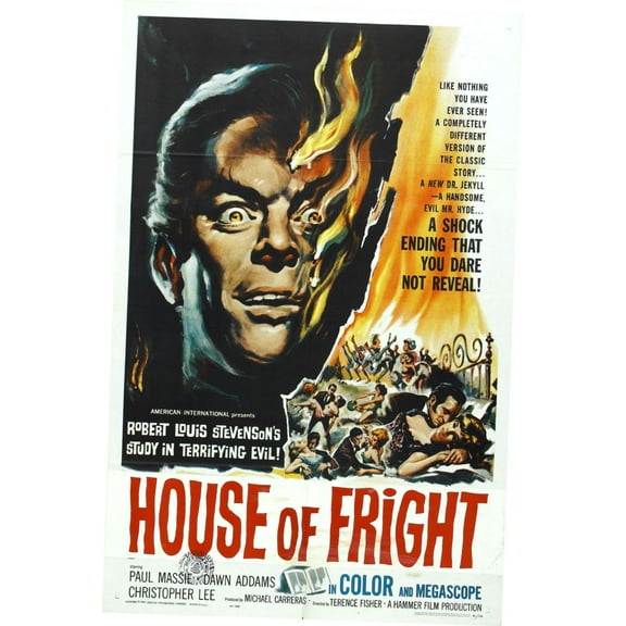 House Of Fright Movie poster 12x16 Print on Metal Sign 12in x 16in Square Adults Best Posters