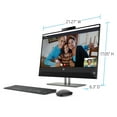 thumbnail image 3 of HP Pavilion 24 All-in-One PC 23.8" Touchscreen, Intel Core i5-8400T, Intel UHD Graphics 630, 1TB HDD + 16GB Optane memory, 4GB SDRAM, Wireless Mouse and Keyboard, FHD Privacy Webcam, 24-xa0053w, 3 of 8