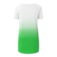 thumbnail image 5 of Soki Women's Raglan Short Sleeve V Neck Tops Printed Short Front Long Back, 5 of 5