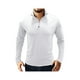 thumbnail image 1 of Sunloudy Camiseta de manga larga para hombre, cuello alto, color sólido, jersey con escote de cremallera suave, tops informales ajustados para hombre Sunloudy S M L XL XXL, 1 of 7