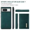 thumbnail image 2 of Allytech 2 in 1 Detachable Wallet Case for Google Pixel 8 with Cash Pocket & Cash Slots, [Full Body Protection] [Magnetic Clasp] Luxury PU Leather Shockproof Slim Kickstand Case - Green, 2 of 10