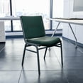 thumbnail image 2 of Flash Furniture HERCULES Series Heavy Duty Green Patterned Fabric Stack Chair, 2 of 9