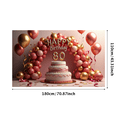 thumbnail image 7 of Golden Happy 80th Birthday Celebration Banner Backdrop Stars Decorations Photography Props Party Supplies Background Decors, 7 of 7
