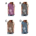 thumbnail image 3 of Jumpingount Mujer Impreso Cuello Manga Corta Túnica Camisa Prendas para la parte del cuerpo azul M Jumpingount AP001768-17, 3 of 5