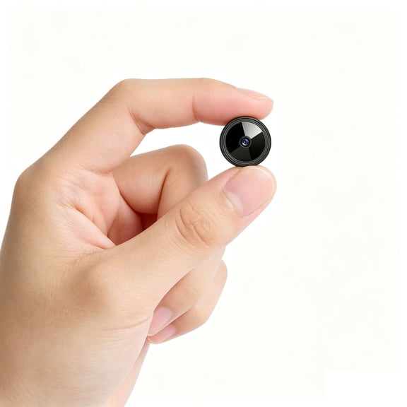 Mini Wireless WiFi Security Camera, Indoor/Outdoor Hidden Nanny Cam with Night Vision, Motion Detection, for Home/Pet/Dog Monitoring, Small Body, Micro Home Security Camera