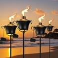 thumbnail image 2 of Citronella Torches Set of 6, 3-Prong Grounded Stake Outdoor Torches, 14.5 oz Garden Torches for Outside, 58 inch Outdoor Decorative Torch, 2 of 7