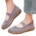 thumbnail image 6 of Widestep Shoes for Women, Mary Jane Sneakers for Women, Women Premium Round Toe Slip On Casual Flats Soft Sole Comfort Walking Footwear Lightweight Non Slip Daily Shoes, Light Brown 7, 6 of 6