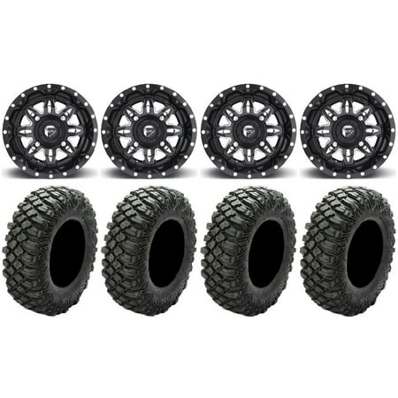 Fuel Lethal Black 15 Wheels 33 Crawler XR Tires Kawasaki Mule Pro FXT Fuel Lethal Black 15 Wheels 33 Crawler XR Tires Kawasaki Mule Pro FXT