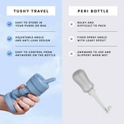 TUSHY Travel Bidet, Collapsible and Discreet for Outdoors & Travel, Jet Black