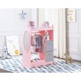 thumbnail image 2 of ZXNYH Kids Dress up Storage with Mirror and Storage Bin,Kids Play Armoire Dresser with Mirror,Kids Costume Organizer, Pretend Storage Closet for Kids,Costume Storage Dresser (White), 2 of 7