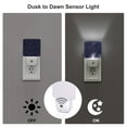 thumbnail image 3 of Fotbe Copper-Gold Gloss Outline Navy Dark Blue Luz Nocturna LED, Luz de Noche con Sensor de Luz Natural de Anochecer a Amanecer, Se Enchufa a la Pared, Blanco Cálido 0.5W-US, 3 of 7