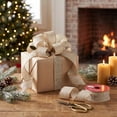 thumbnail image 2 of Metallic Gold Burlap Wired Edge Christmas Ribbon, 1.5" x 15', by Holiday Time, 2 of 6