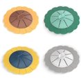 thumbnail image 1 of Yaju Sunflower Shaped Rotatable Silicone Hair Catcher With Suction Cups And Handle, Shower Drain Hair Stopper, Drain Strainer Cover, Drain Filter, Fo, 1 of 5