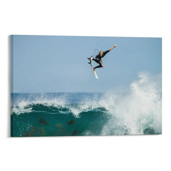 John John Florence Surfing Poster (2) Artworks Canvas Poster Room Aesthetic Wall Art Prints Home Modern Decor Gifts 20x30inch(50x75cm)