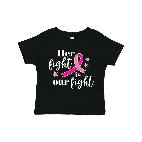 Inktastic Breast Cancer Awareness Her Fight is our fight Boys or Girls Toddler T-Shirt