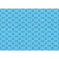 thumbnail image 1 of Ahgly Company Machine Washable Indoor Rectangle Transitional Bright Turquoise Blue Area Rugs, 5' x 7', 1 of 7