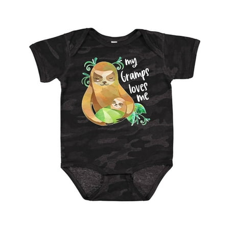 

Inktastic My Gramps Loves Me Cute Sloth and Baby Gift Baby Boy or Baby Girl Bodysuit