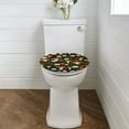thumbnail image 2 of ZIATUBLE Mushroom Daisy Toilet Lid Seat Cover Plant Leaves Toilet Seat Lid Covers Soft for Bathroom Decorative Toilet Seat Covers Lids with Stretch Edges Toilet Protective Cover, 2 of 6