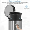 thumbnail image 5 of CL.HPAHKL Mini Bathroom Trash Can with Lid, Stainless Steel 1.6 Gallon Garbage Can with Removable Inner Basket, Portable Pedal Trash Bin Waste Basket for Bathroom, Office, Kitchen, 5 of 7