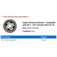 thumbnail image 2 of Engine Harmonic Balancer - Compatible with 2011 - 2017 Chrysler 200 3.6L V6 2012 2013 2014 2015 2016, 2 of 2