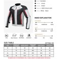 thumbnail image 3 of Chaqueta de moto impermeable para hombre, abrigo de cuatro estaciones, pantalones reflectantes, trajes a prueba de viento, forro extraíble, 3 of 5