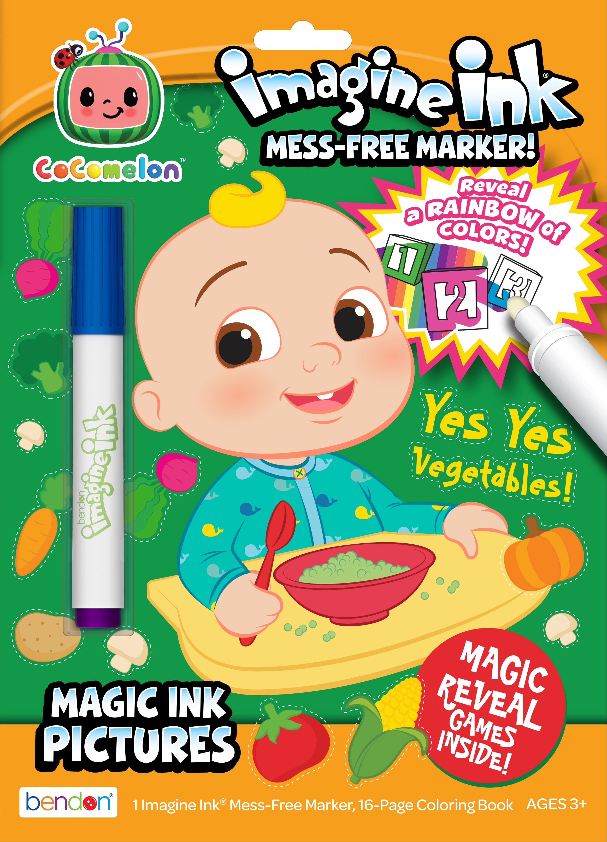 CoComelon 16 Page Imagine Ink Coloring Book, Paperback - Walmart.com