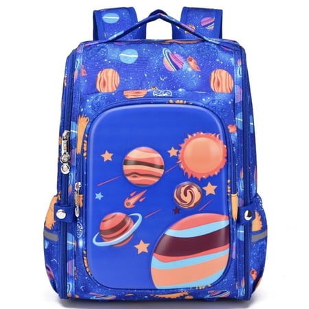 Inadays Backpack for School Bookbags Backpacks Daycare School Bag Lightweight Waterproof Travel Bag with Padded Straps, Planet