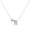 Silver R, variant on Joernso Couple Necklace Letter Shape Unisex Alloy Stainless Men Pendant for Gift