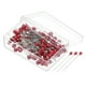 thumbnail image 1 of Alfileres de Coser Uxcell, Alfiler Recto de 1.5" con Cabeza de Perla de Plástico, Rojo 500 Pcs, 1 of 5