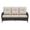 thumbnail image 2 of Meetleisure 3-Seat Outdoor Sofa, Couch Patio Sofa with Deep Seating and Thick Cushions, Beige, 2 of 7
