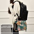 thumbnail image 6 of Insulated Lunch Bag 6L Leak-Proof Lunch Box with Shoulder Strap Multiple Pockets Lunch Tote Abstract Tropical Leaves Pattern, 6 of 9
