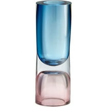 10020-Cyan lighting-Majeure - Large Vase - 4 Inches Wide by 12 Inches High-Purple/Blue Finish