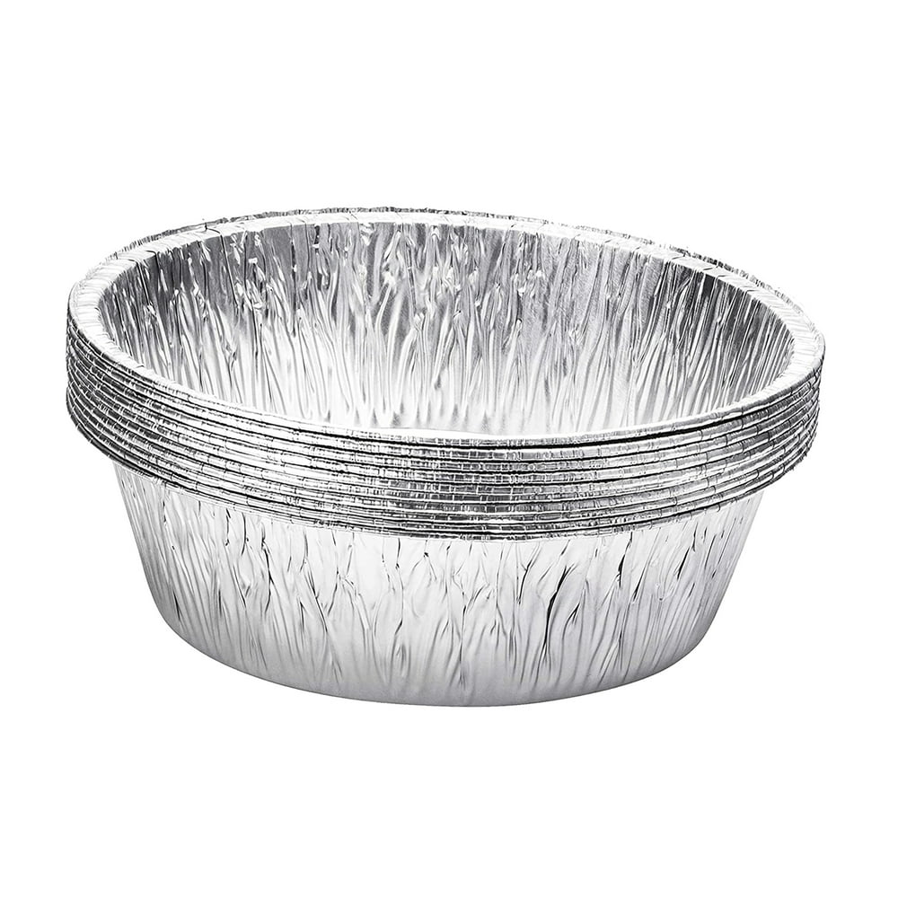 10 Pack Diplastible 10-Inch Aluminum Dutch Oven Disposable Cake Pan and