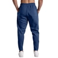 thumbnail image 6 of MXALUOB Men's Running Pants Ankle Zipper Tapered Jogger Pant Elastic Waist Athletic Trousers with Zip Pockets for Training Fitness, 6 of 7
