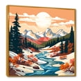 thumbnail image 2 of Designart "Vibrant Colorado Winter Peaks II" Food & Beverage Framed Wall Art - Orange Fruits Bedroom Framed Canvas Wall Art, 2 of 6